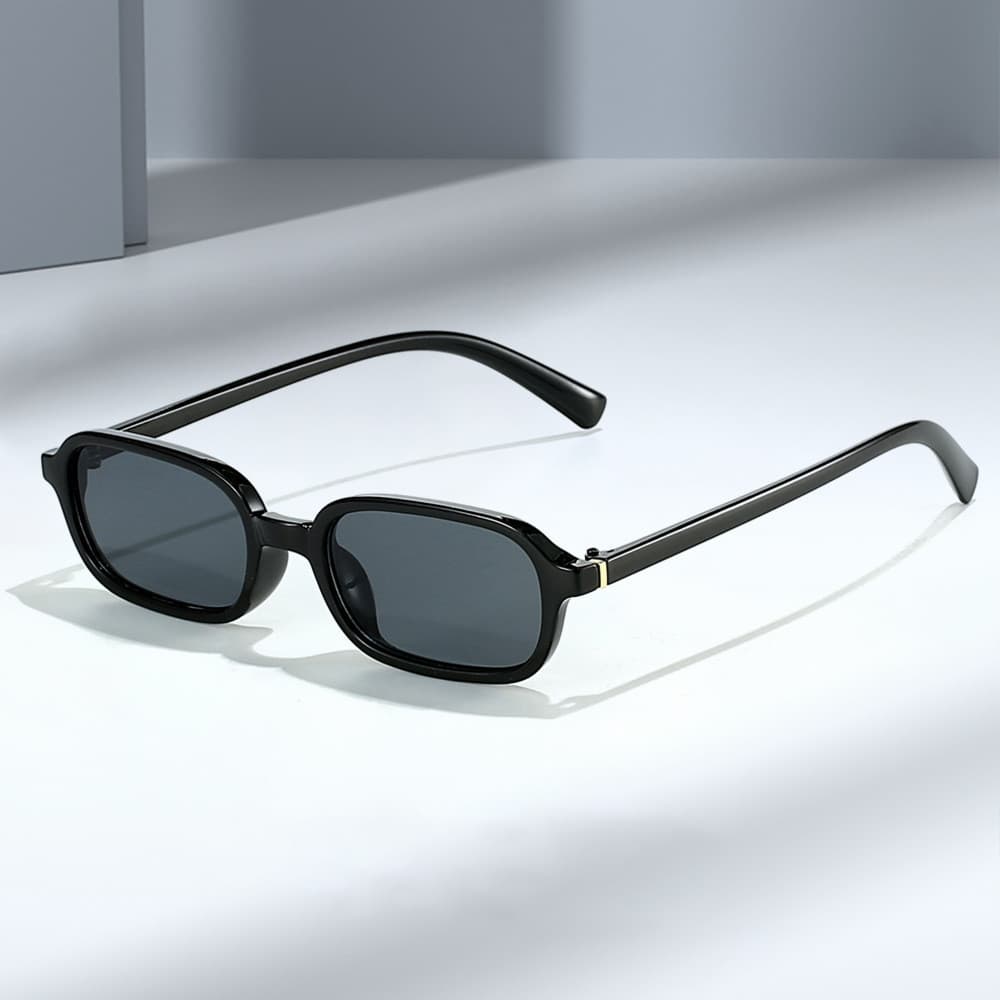 Moda à prova de vento óculos quadrados legal moda pequena armação óculos de sol das mulheres dos homens olhos planos mw4