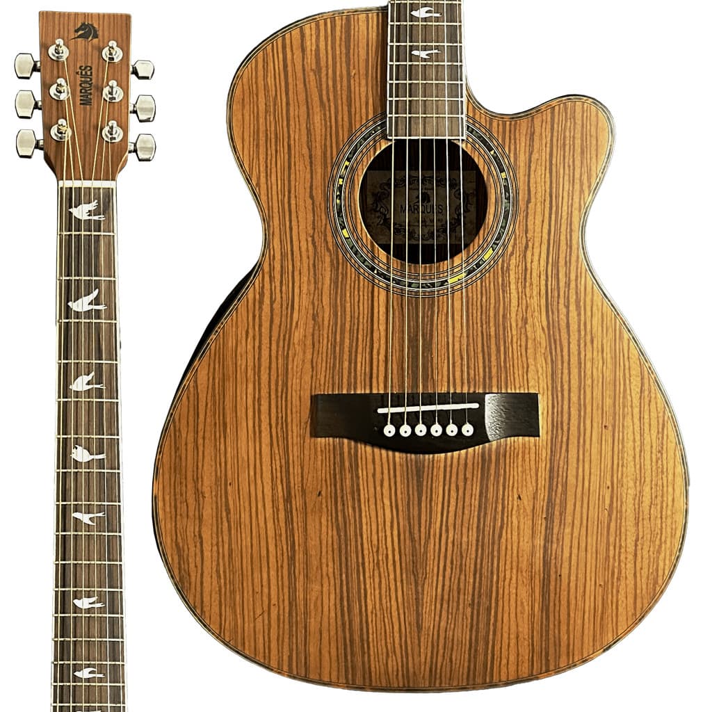 VIOLÃO MARQUÊS VA-40 AÇO ELETROACÚSTICO NT NATURAL ESCURO