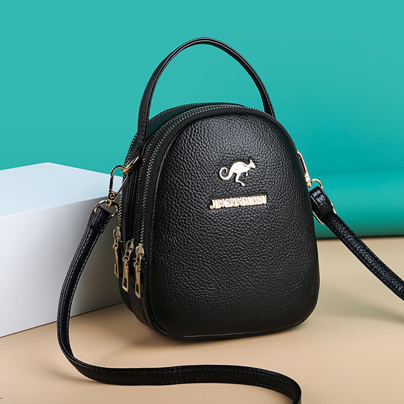 Textura de alta qualidade 2026 novo estilo moda bolsa de ombro feminina bolsa pequena de três camadas bolsa mensageiro f