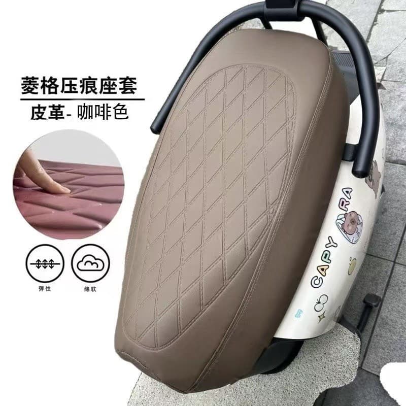 Capa de assento de couro à prova de sol para veículo elétrico, conjunto de almofadas grandes para assento, oferta especi