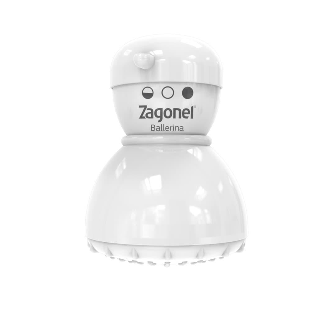 Chuveiro Elétrico Ballerina Ducha Branco 220v 3T Zagonel