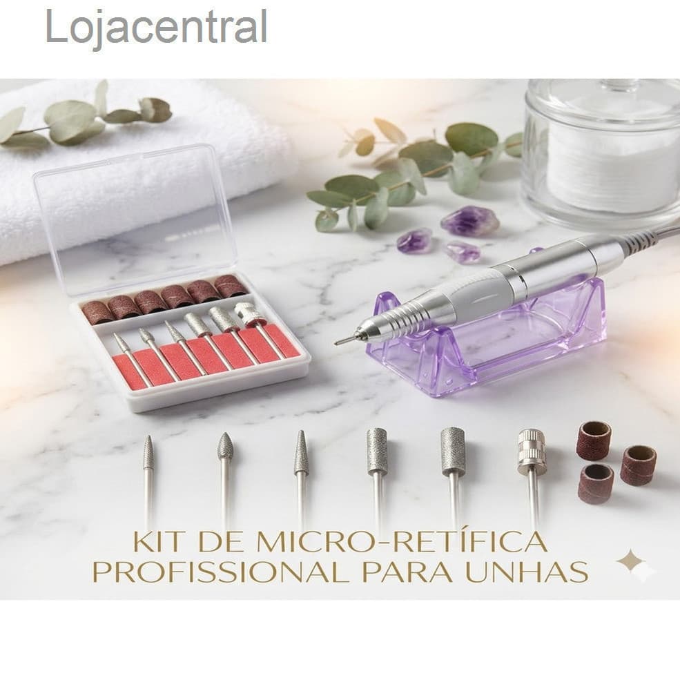 Kit 6 Brocas e 6 Lixas para Lixa Elétrica Lucky BazarFQQWPU4OC2TO