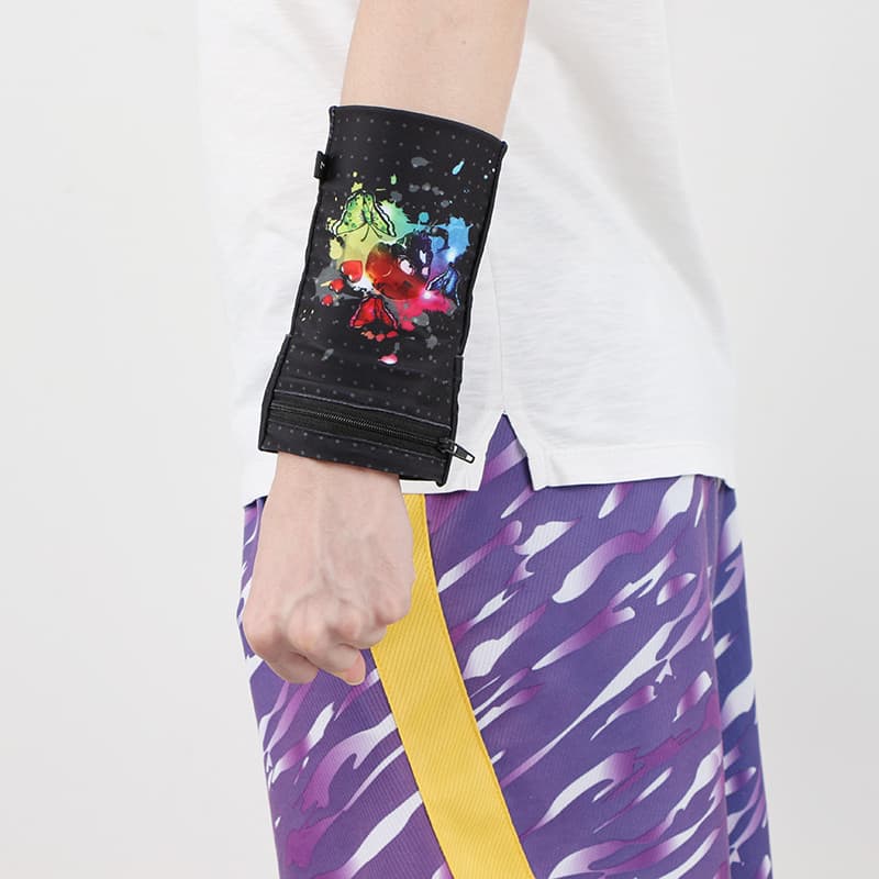 Correndo bolsa esportes ao ar livre pequeno saco do telefone móvel Unisex braço saco Yoga Fitness elástico saco de pulso