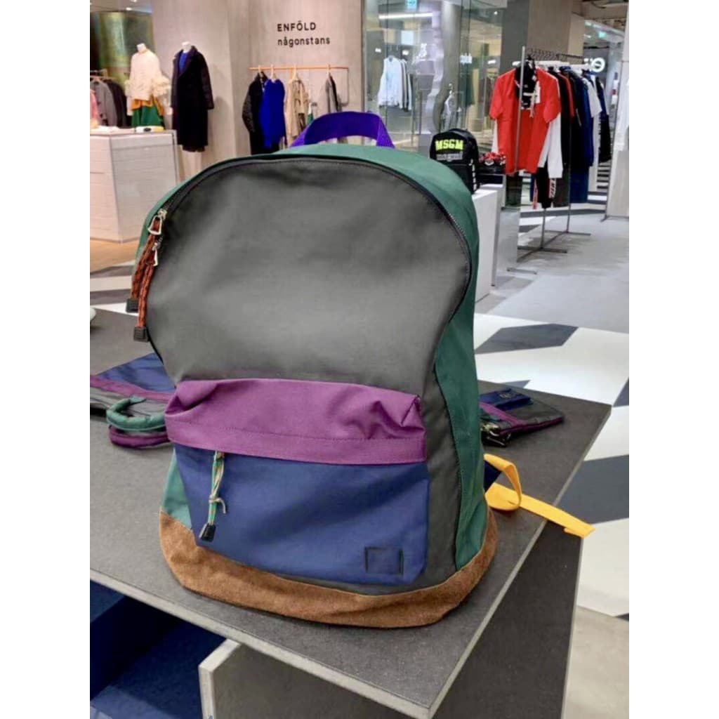 Kolor poter mesmo estilo retrô cor correspondente repelente de água leve mochila de viagem de grande capacidade lazer ao