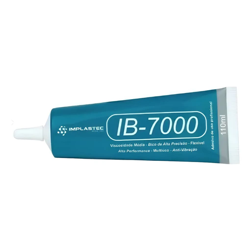 Cola Celular Adesiva Multiuso Incolor Implastec B-7000 110ml