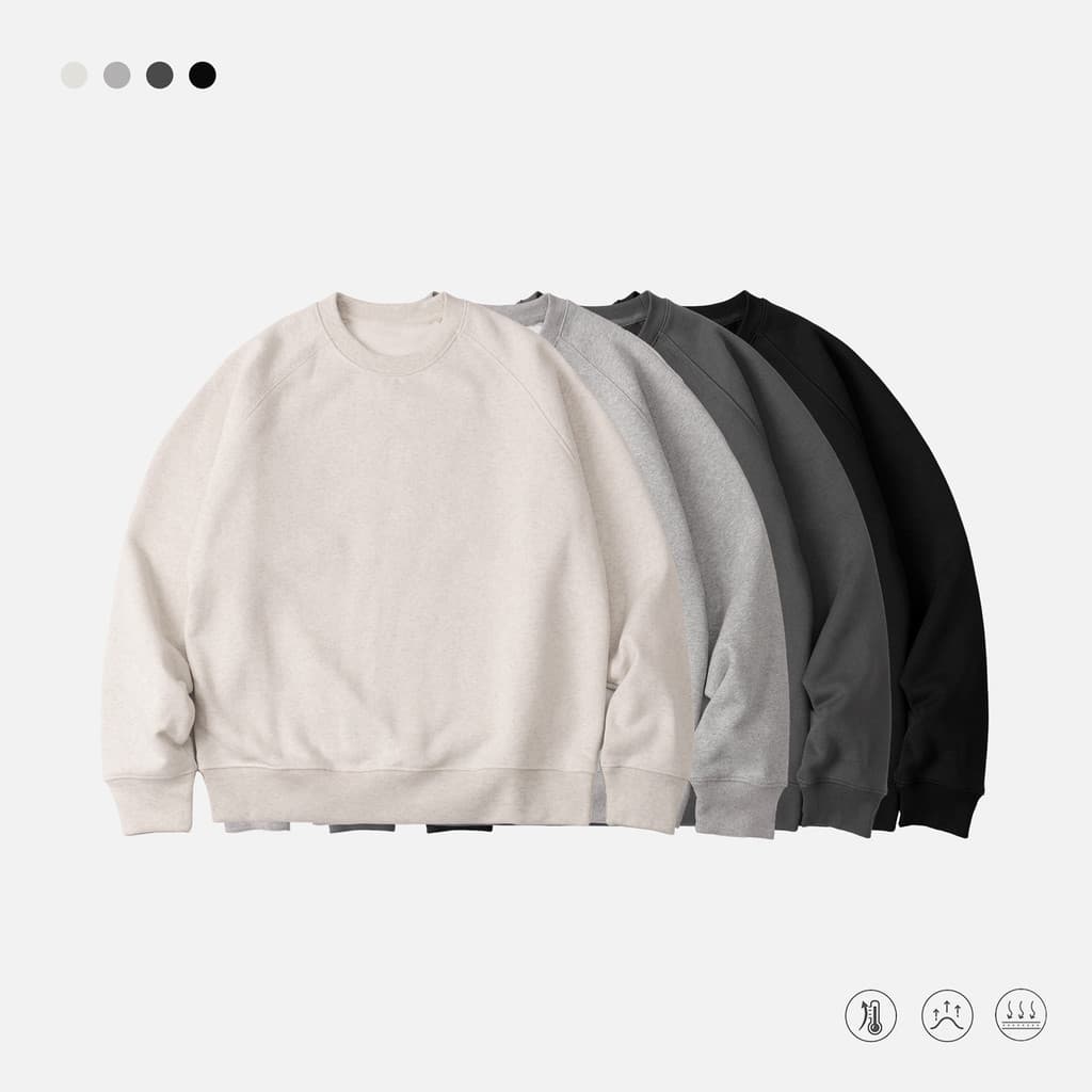 Japonês solto curto perfil largo roupas em forma de G lavar manga Raglan velo em torno do pescoço moletom