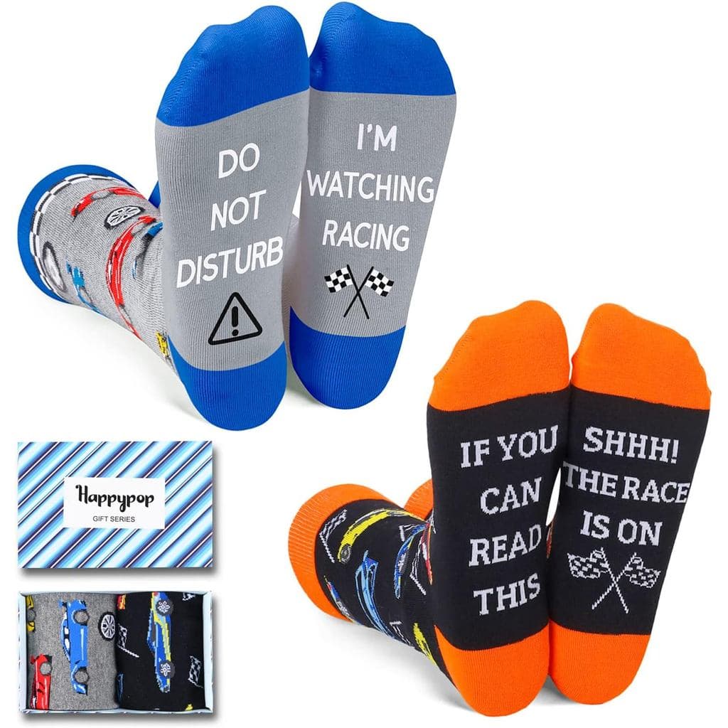 Meias Divertidas - Meias de Corrida, Presentes para Gamers, 2 Pares, Unissex, Algodão