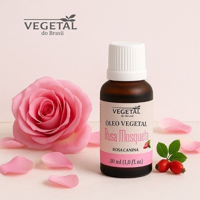 Óleo de Rosa Mosqueta Natural 30ml | Vegetal do Brasil – Hidratação e Regeneração da Pele