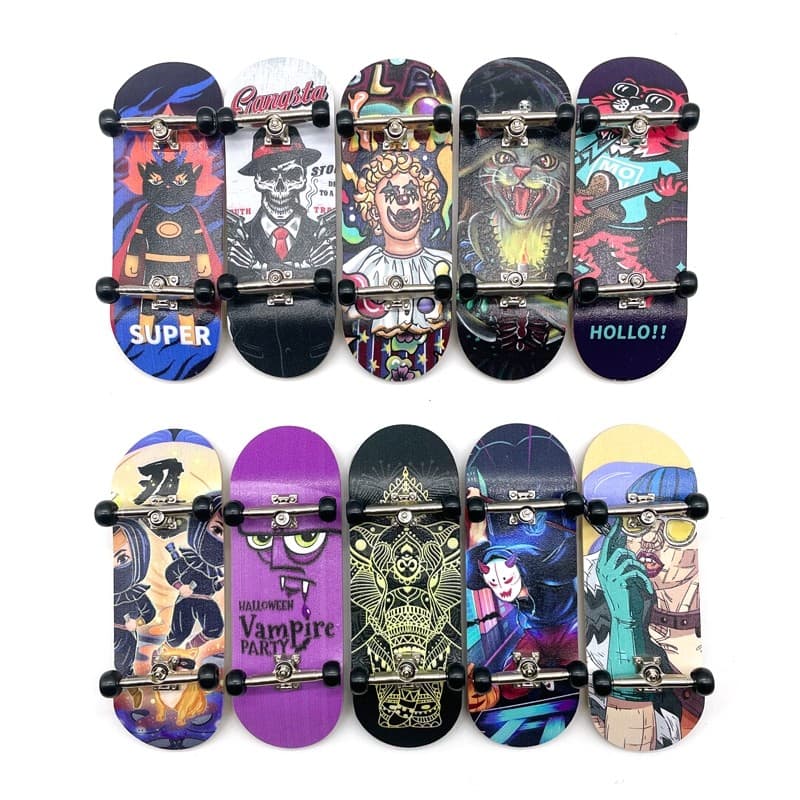 34mm Dedo Profissional Skate maple Placa Larga Rolamento Roda mini