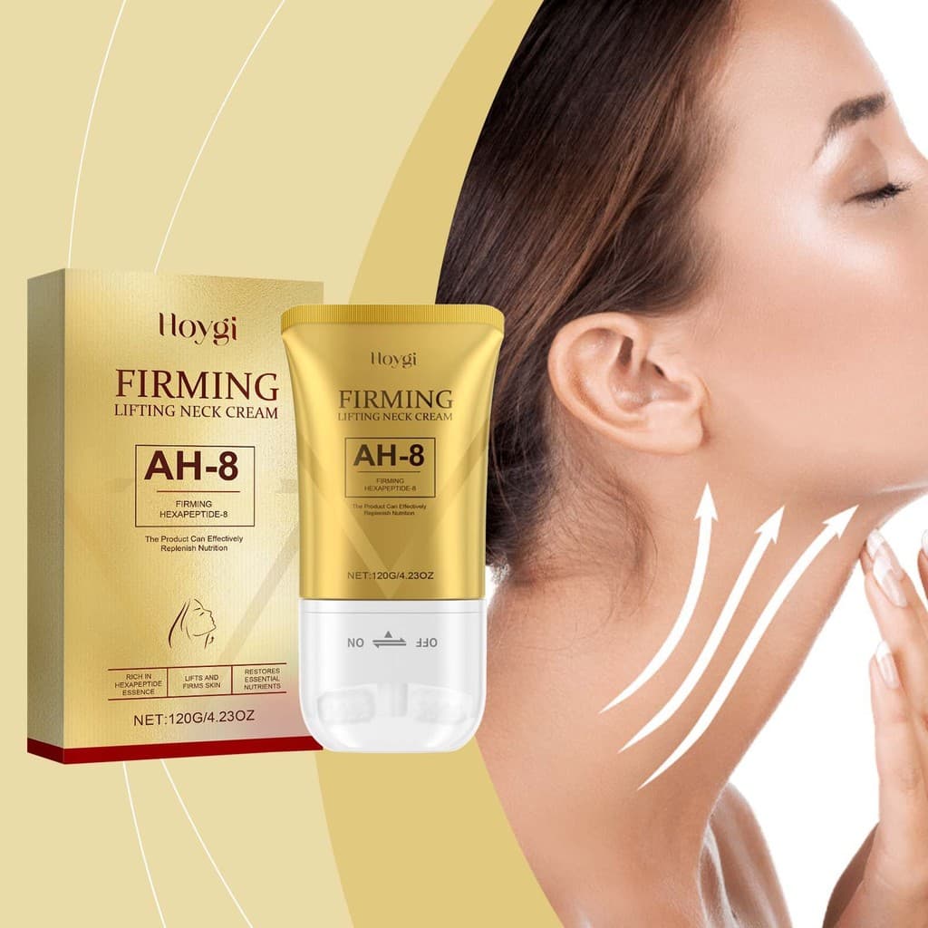 HOYGI Pescoço Rolo Creme Elevador Pescoço Rugas Nutrição Profunda Fácil Absorção Massagem Acalma a Pele