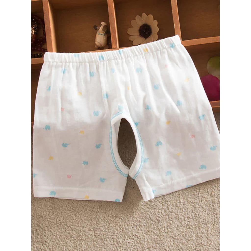 Verão bebê puro algodão gaze shorts masculino feminino bebê aberto virilha shorts finos calças casuais verão crianças sh