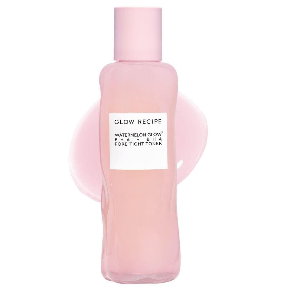 Tônico Facial GlowRecipePHA+BHA, Tônico Esfoliante Coreano para Poros, Esfoliante Químico Suave + Tônico Hidratante, Mel