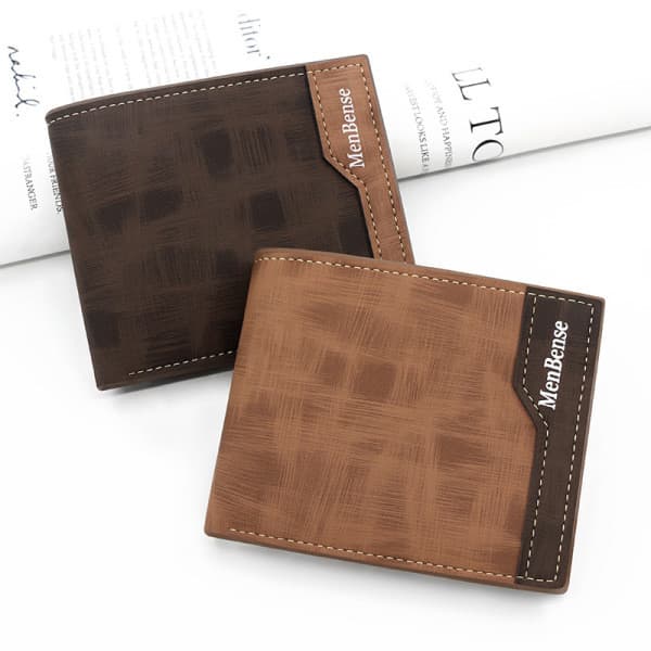 | carteira masculina grande | carteira masculina original carteira masculina pequena ♧Versão coreana moda costura fosco