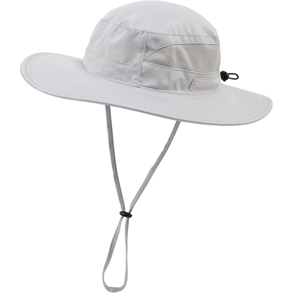 Chapéu de Sol Feminino Connectyle com Proteção UV UPF 50+, Aba Larga, Chapéu de Praia de Verão, Chapéu para Pesca, Camin
