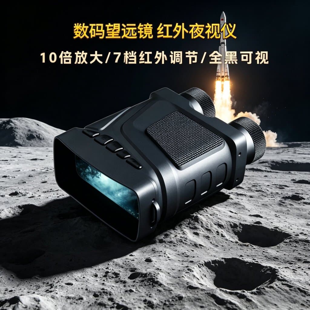 Binóculos telescópio Digital visão noturna infravermelha todo preto gravação de fotos Visual carregamento peixe assistin