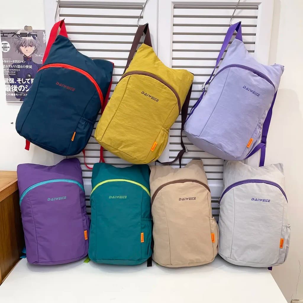 Ao ar livre das mulheres dos homens mesmo estilo dobrável mochila esportiva impermeável Ultra-leve portátil viagem saco