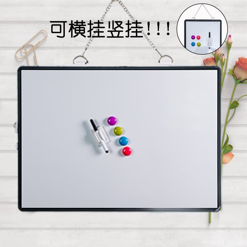 Funi Pendurado Quadro Branco Magnético Dupla Face Apagável Quadro de Avisos Escritório Ensino Conferência Pequeno Quadro