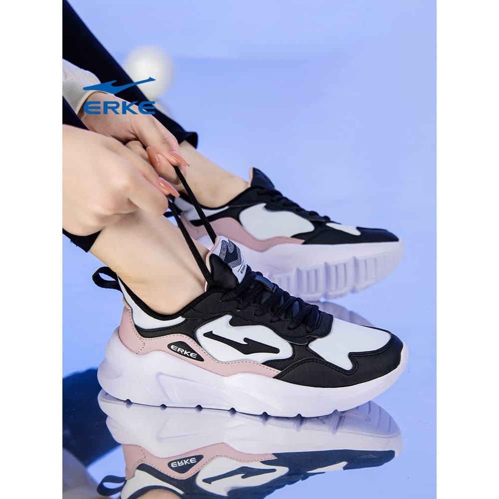 Hongxingerke Sapatos femininos Tênis de corrida Feminino Leve Absorção de Choque Novo Estilo Primavera Outono Sapatos Ca