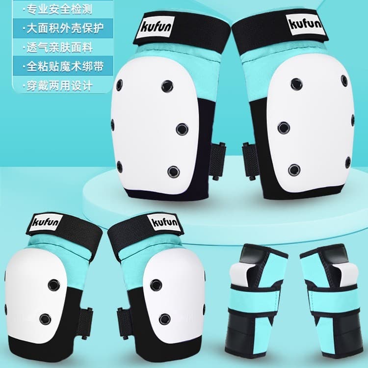 Equipamento de proteção para skate, conjunto de capacete para meninas Lu Punch Wheel skate, equipamento de proteção prof