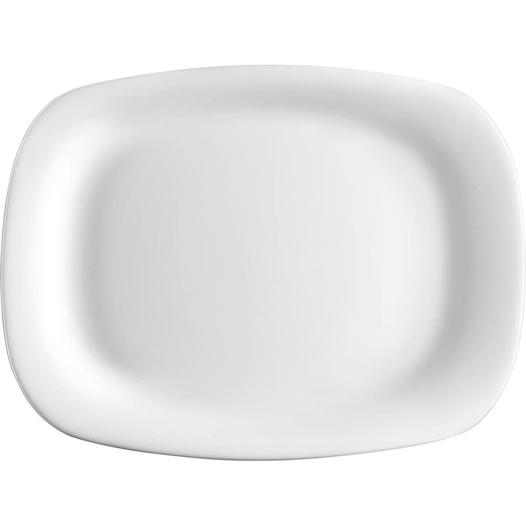 Prato Grangusto Raso Bormioli Rocco Vidro 3x34x24cm Temperado Branco