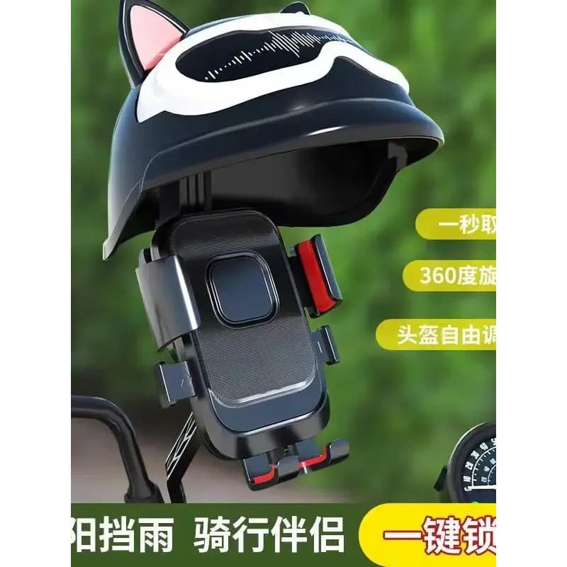 Bicicleta elétrica suporte do telefone móvel quadro de navegação da motocicleta Takeaway Rider bateria do carro biciclet