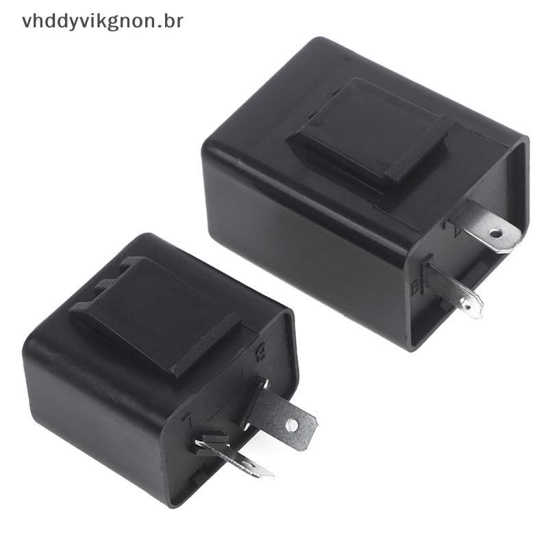 vhddyvikgnon Pisca-Relé Sinal De Volta DC 12V 48V 60V 2 Pinos Buzzer Bip Indicador Piscas Sinais De Luz BR
