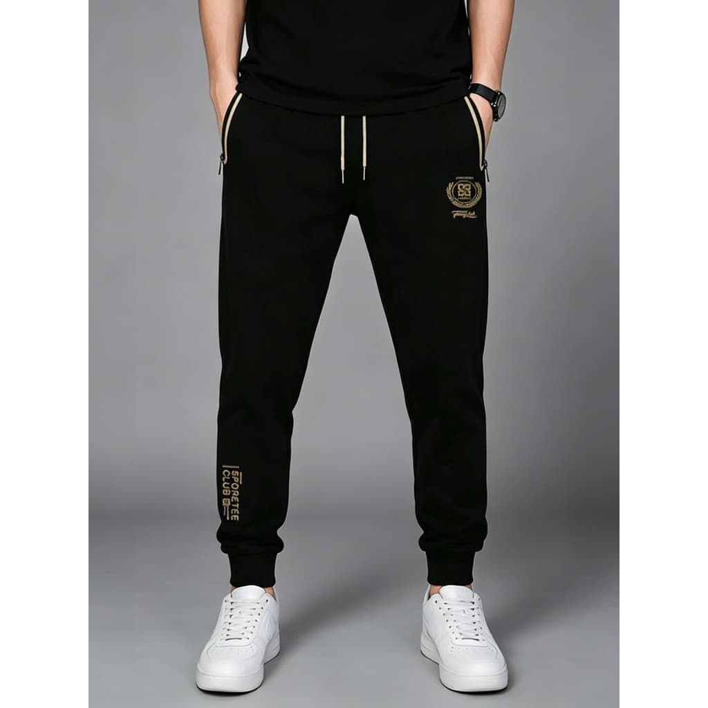 Calças casuais de verão masculinas estilo fino calças esportivas de seda gelo estiramento Sweatpants novo estilo calças