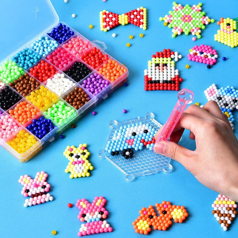 10000 Pcs/box DIY Water Spray Magic Beads Conjunto De Brinquedos Feitos À Mão De Cristal Colorido Para Crianças Puzzle C