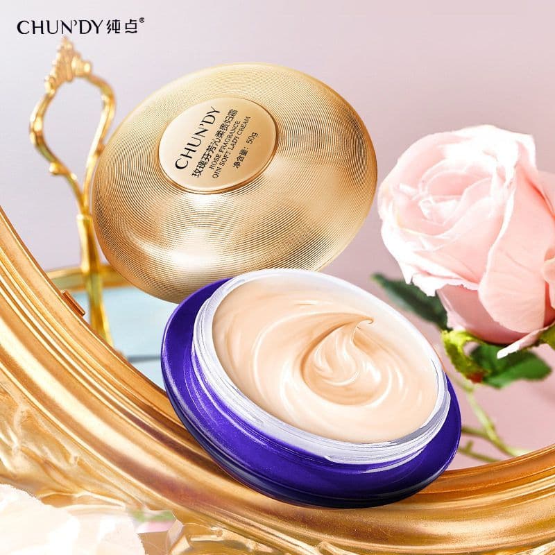 Genuíno ponto puro rosa fragrância refrescante macio preguiçoso creme facial iluminar o tom da pele corretivo creme péro