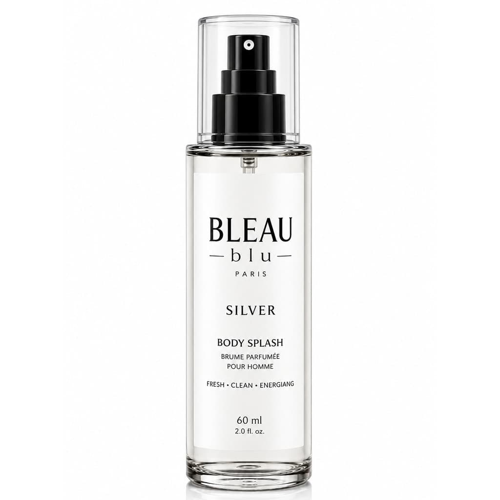 Body Splash Silver Masculino 200ml BLEAU Blu | Inspiração Olfativa Malbec Magnetic | Fresco e Sofisticado