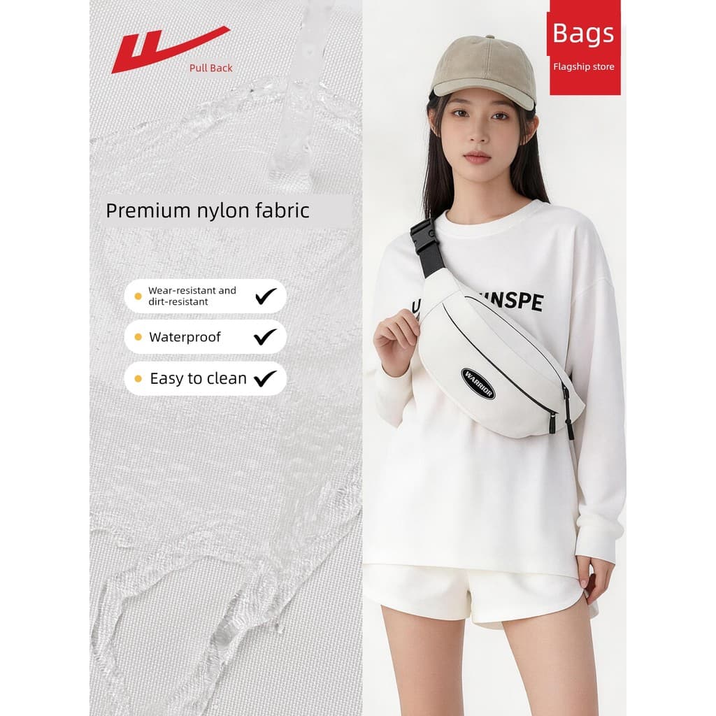 Puxar para trás saco de peito feminino saco do mensageiro esportes ciclismo 2024 novo estilo pequeno saco Casual lona pe