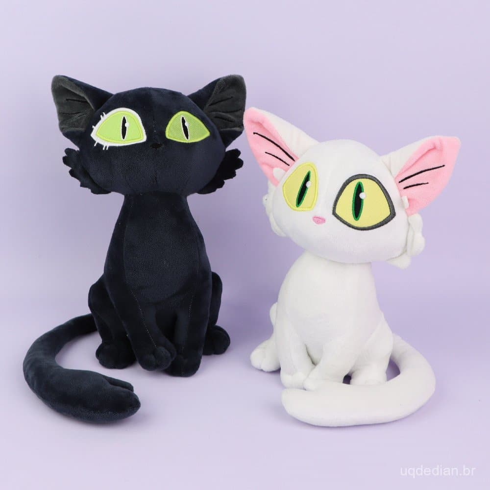 Suzume no Tojimari Animação Mercadoria de Animação Gato Preto Gato Branco Ministro Boneca de Pelúcia de Brinquedo