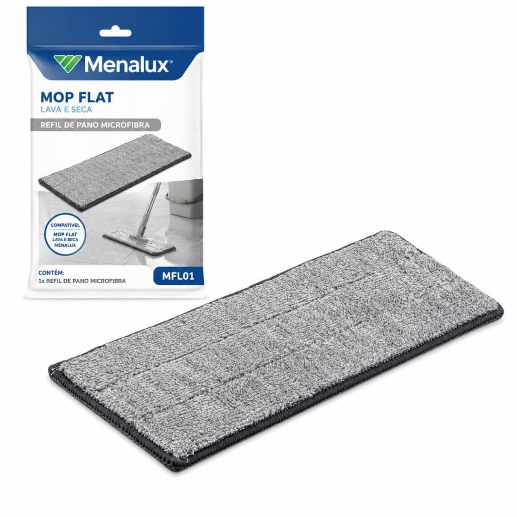 Refil Pano Microfibra Mop Flat Menalux Electrolux