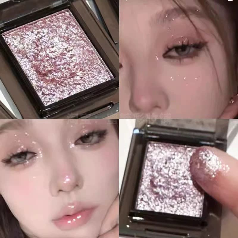 Quente Unpopular Super Brilhante Esmalte Rosa Monocromático Piscando Sombra Feminina Fina Brilhante Lantejoulas Perolada