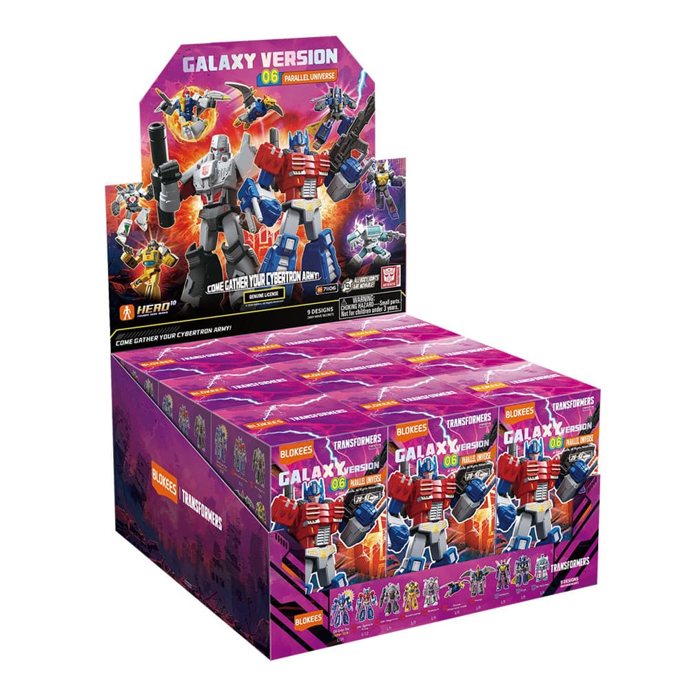 Blokees Transformers Galaxy Versão 06 Universo Paralelo Boneco Personagens Surpresa Model Kits Display