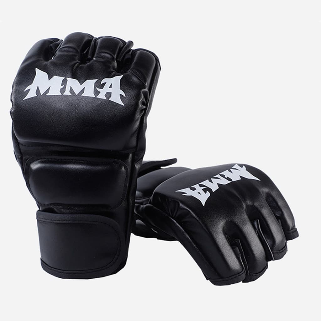 Luvas De Boxe PU Karate Kick Boxing Para Adultos Homens Mulheres Muay Thai Equipamento De Treinamento MMA Sanda Free Fig