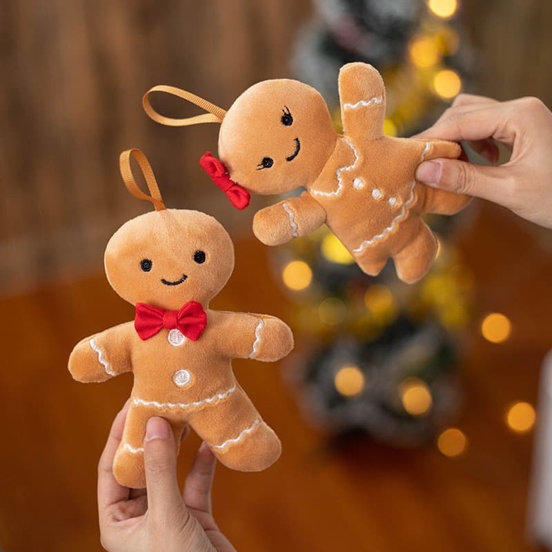 Desenhos animados dos desenhos animados homem de gengibre boneca pequeno pingente engraçado biscoito homem boneca de nat