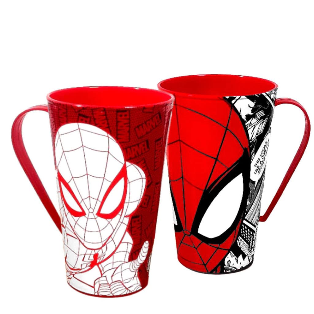Caneca do Homem Aranha com Alça de 500ml UN Plasútil