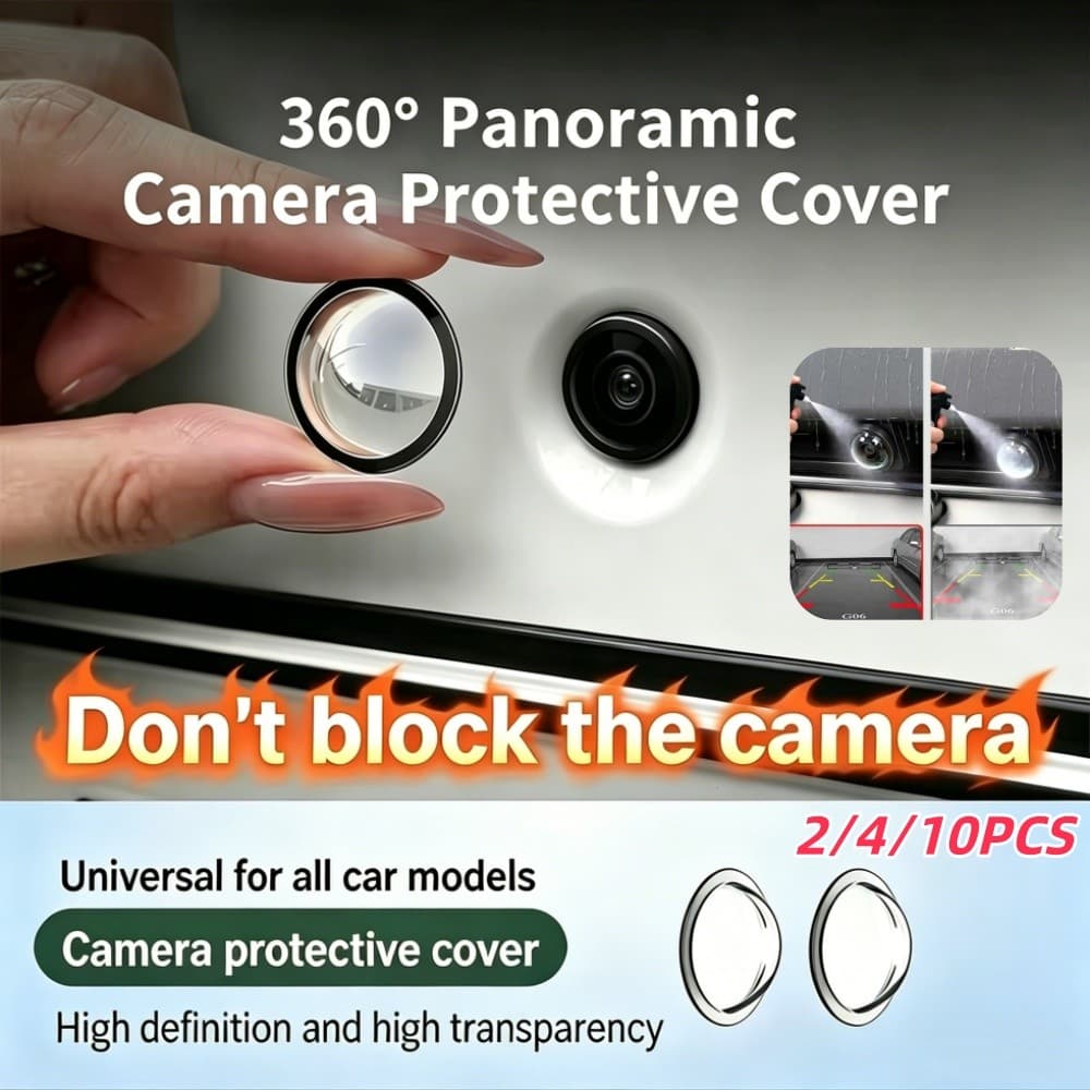 2-10 Pçs Universal Lente Da Câmera Do Carro Transparente Protetor Capa À Prova Ddustágua Poeira Frente Pára-Choques 360