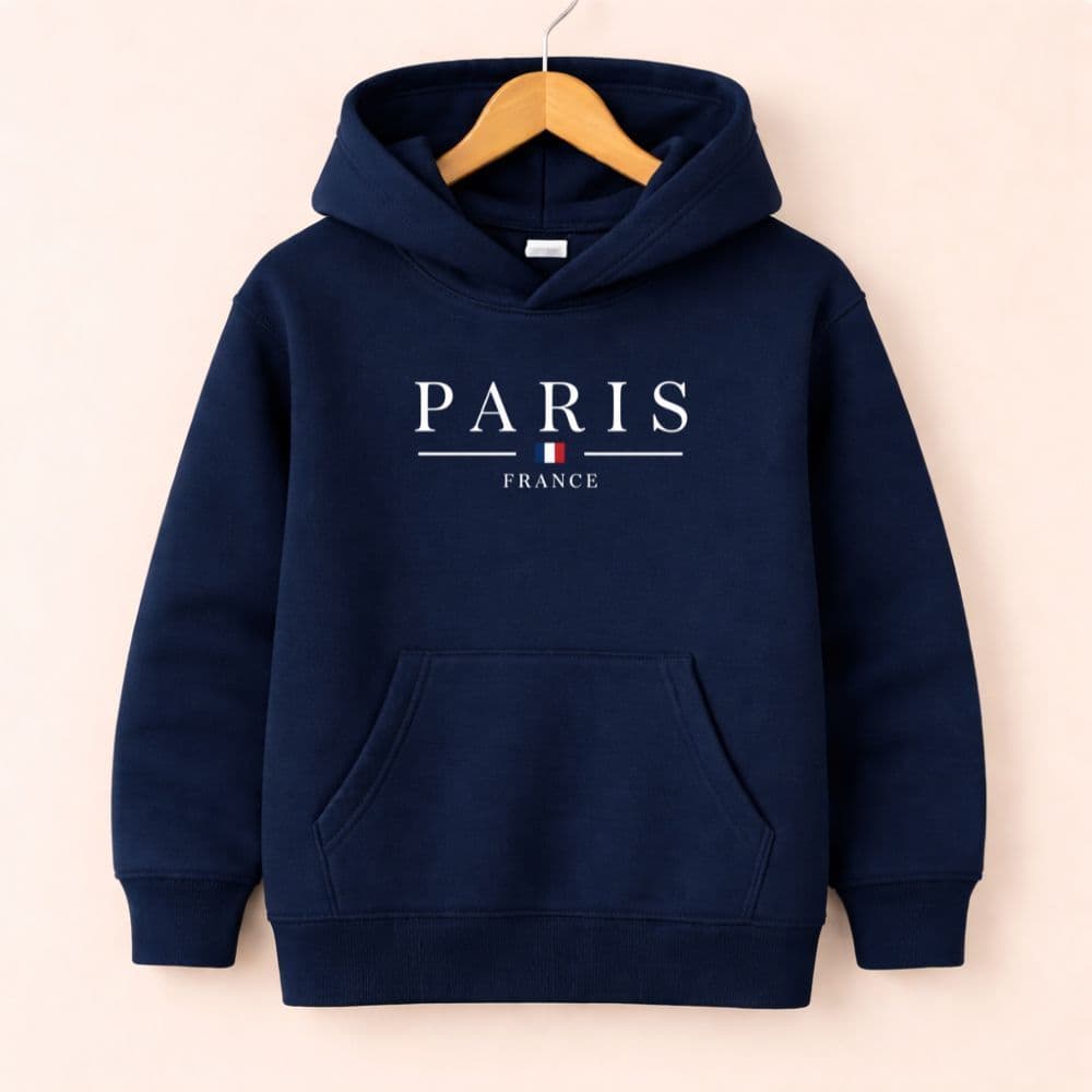 Moletom infantil juvenil paris blusa de frio premium de algodão tam 02 a 16