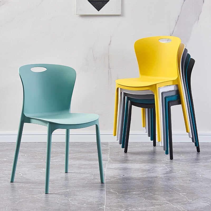 Casa engrossado plástico cadeira de jantar mesa jantar lazer cadeira influenciador moderno simples restaurante comercial