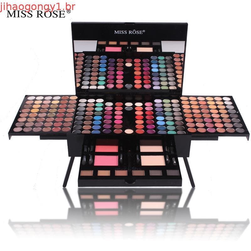 Conjunto de Maquiagem em Caixa de Piano de 180 Cores - Sombra em Pó, Blush e Paleta Multiuso para Presente de Dia dos