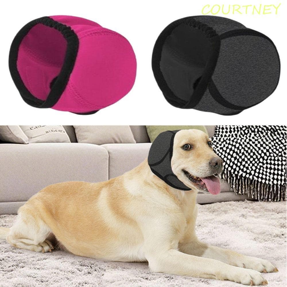 COURTNEY Capas Para Orelhas De Cachorro , Protetor De Orelha Calmante Ajustável Com Redução De Ruído , Protetores Antirr
