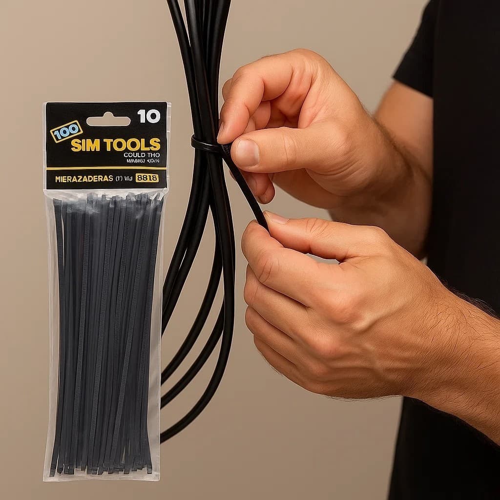 Abraçadeira Plástica Preta Fixador Cabos Fios Amarração Elétrica Organização