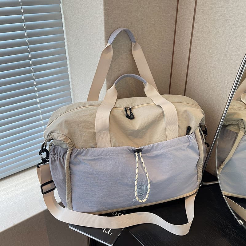 Bolsa de viagem de curta distância de grande capacidade feminina leve bolsa de bagagem de viagem de negócios bolsa de om
