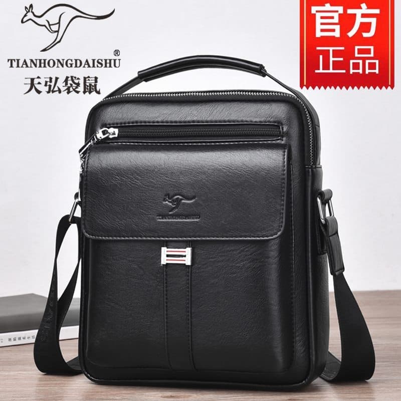 2023 novo estilo bolsa masculina de couro genuíno bolsa de ombro maleta de negócios Vertical pequena mochila portátil sa