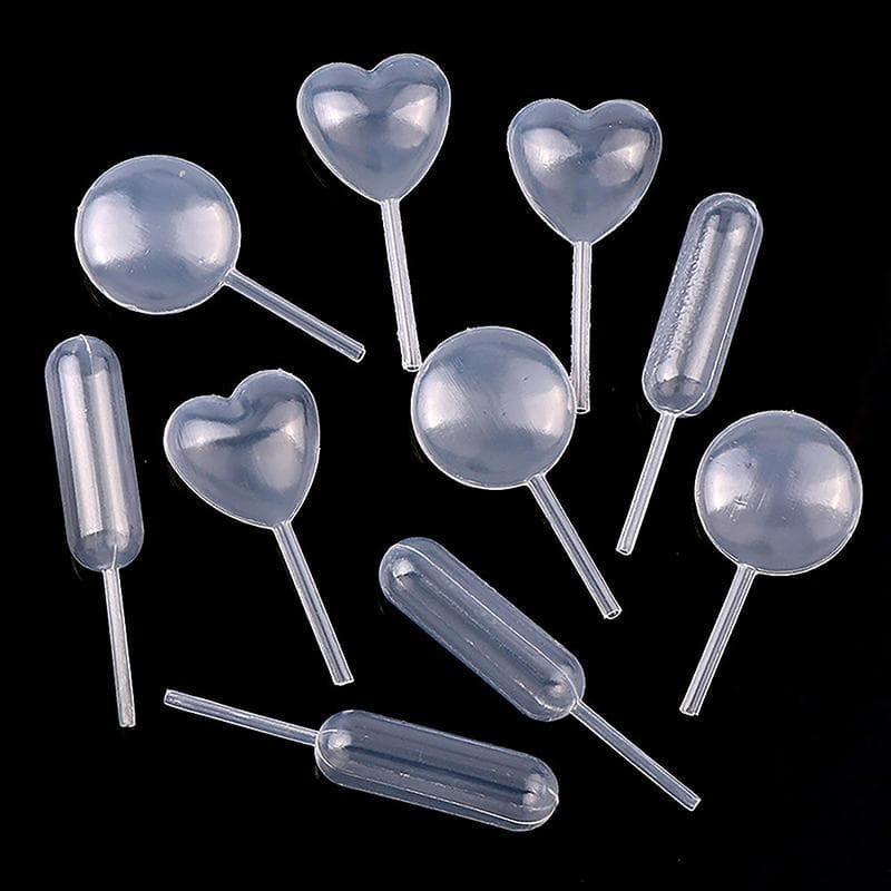 Adwnshbyuay 50 Peças Mini Conta-Gotas De Aperto Líquido Descartáveis Para Transferência De Molho De Cupcake Pipetas Bolo