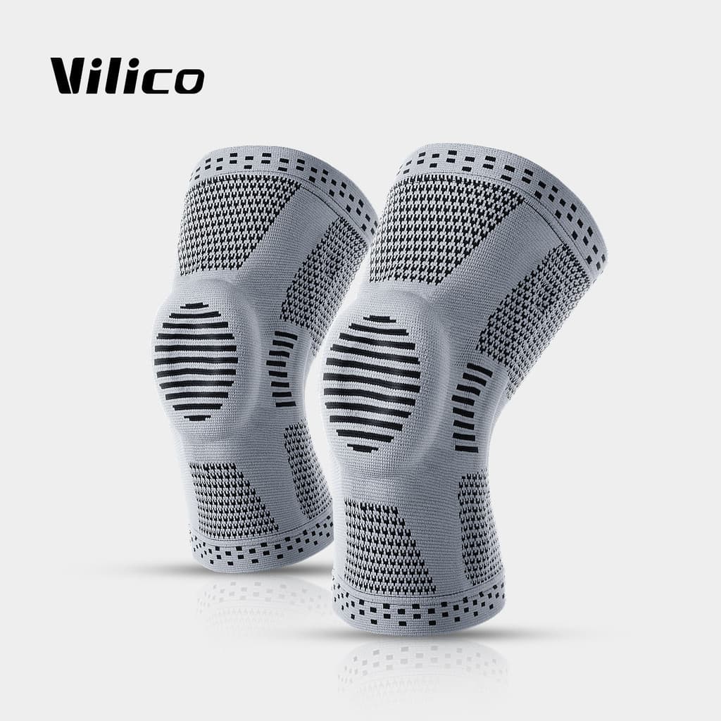 Joelheiras para Esportes ao Ar Livre (Caminhada e Basquete) Primavera/Verão com Suporte de Mola, Absorção de Choque, Sil