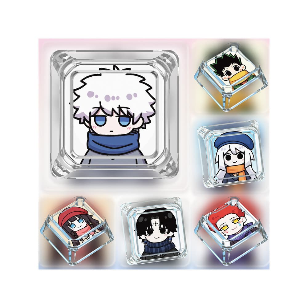 Keycap caçador em tempo integral único desenho animado fofo Qiqi Xiso Q versão teclado mecânico eixo cruzado transparent