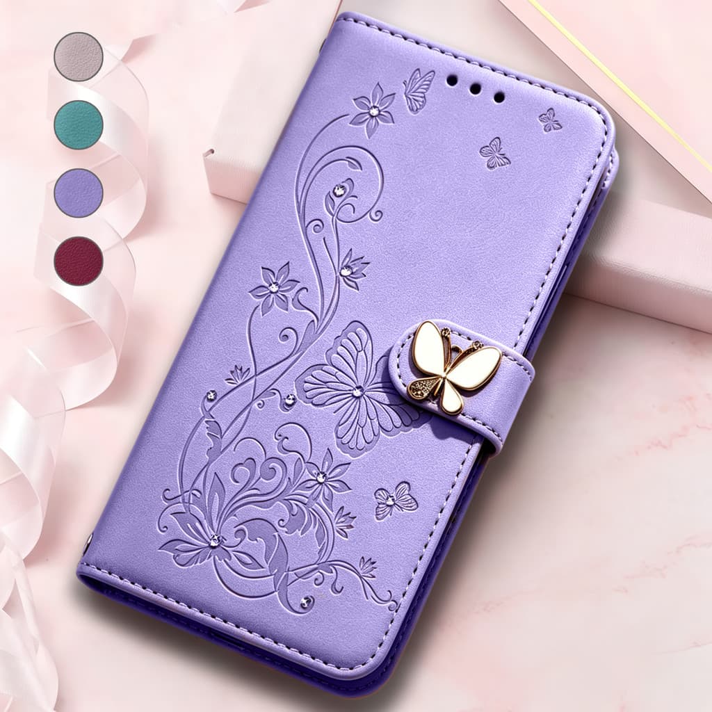 Capa De Couro Flip Para Samsung A57 A17 A56 A37 A16 A26 A36 A07 A06 A15 A25 A35 A55 A14 A54 A23 A53 Coque Carteira